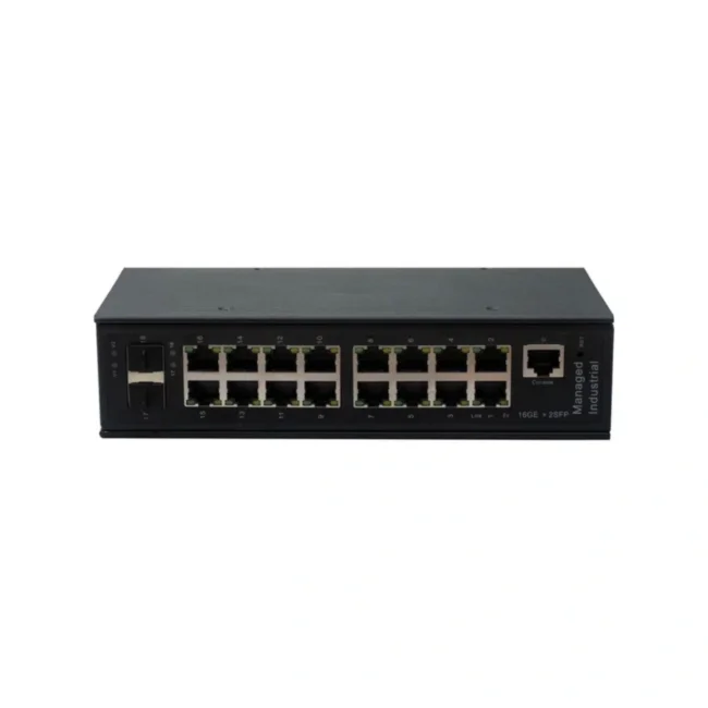 Промышленный управляемый (L2+) HiPoE коммутатор Gigabit Ethernet NST NS-SW-16G2G-PL/IM